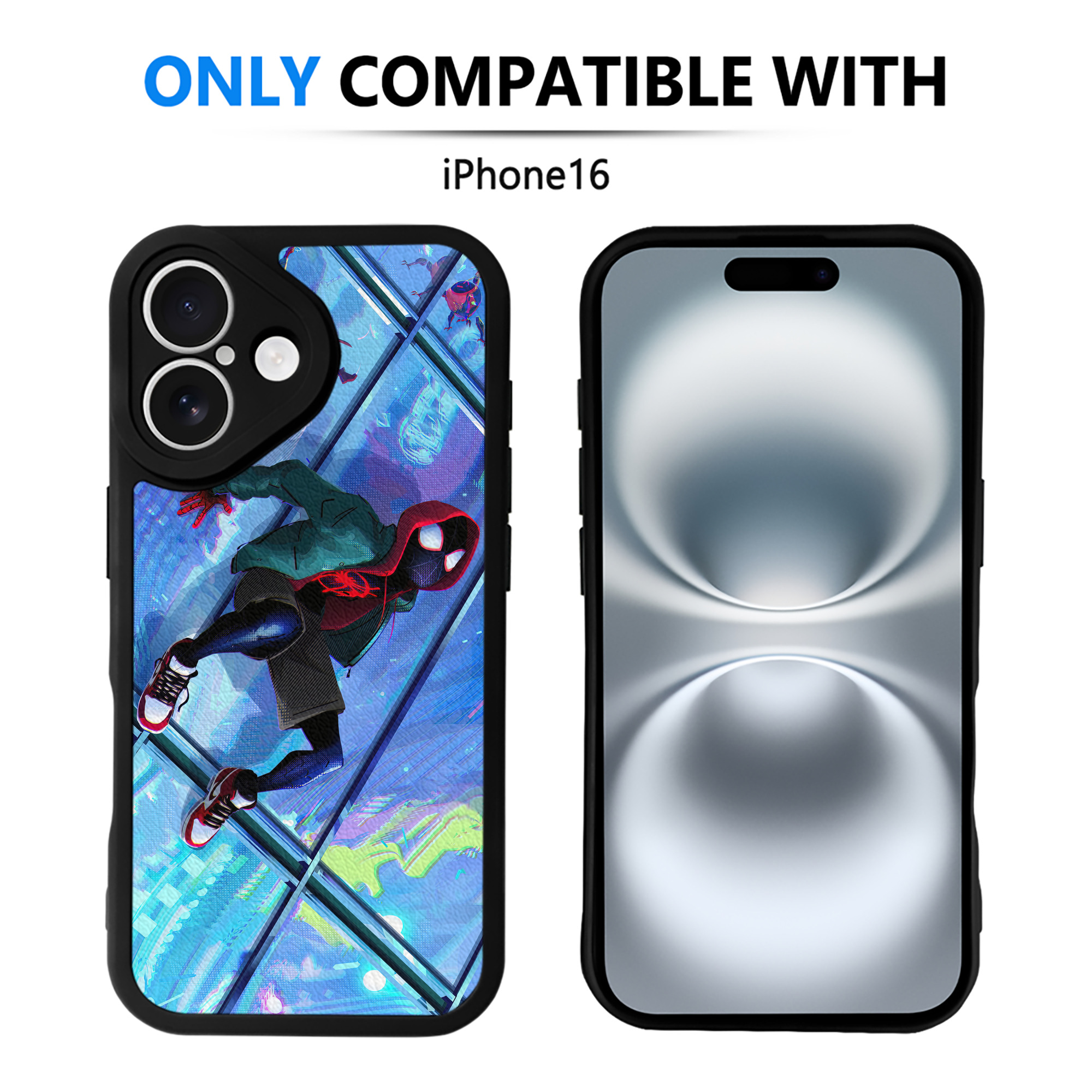 Spider Man スパイダーマン 【iPhone 16シリーズ対応】シリコンスマホケース（レザー調） 材質：シリコン
